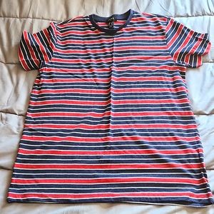 Forever 21 blue and red stripe shirt
